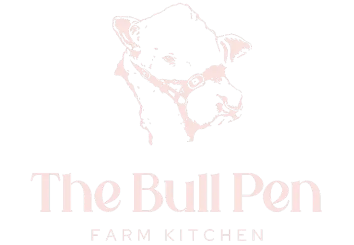 Stylized head of a bull with harness and restaurant name below